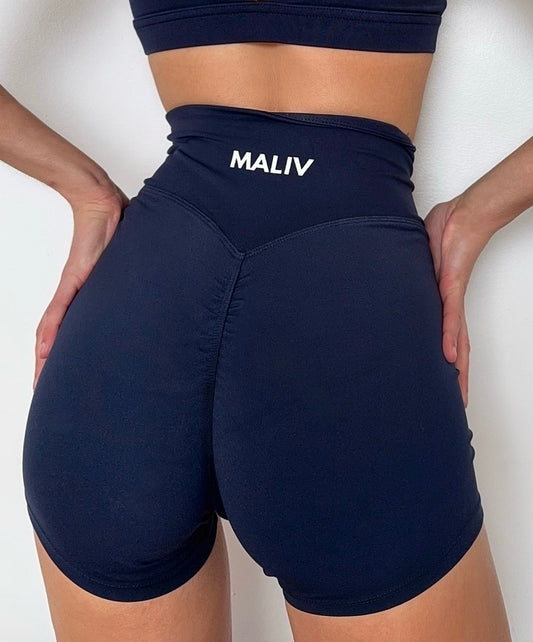 REALITY INVISIBLE SCRUNCH SHORT MIDNIGHT