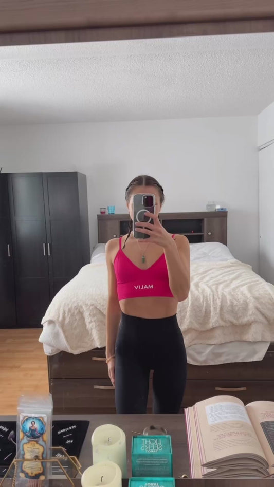 TRIANGLE SPORT BRA RAPSBERRY (LIMITED EDITION)